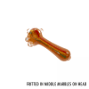 3.5 IN COLORED LINING GLASS HAND PIPE