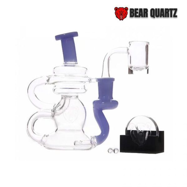 6 IN BEAR QUARTZ CYCLE BOX GLASS WATER PIPE