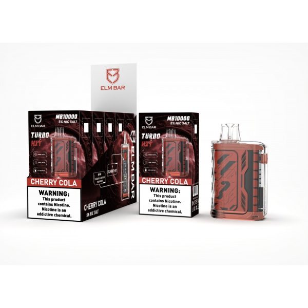 ELM BAR TURBO HIT 10000 PUFFS DISPOSABLE VAPE 5CT/DISPLAY - Image 2