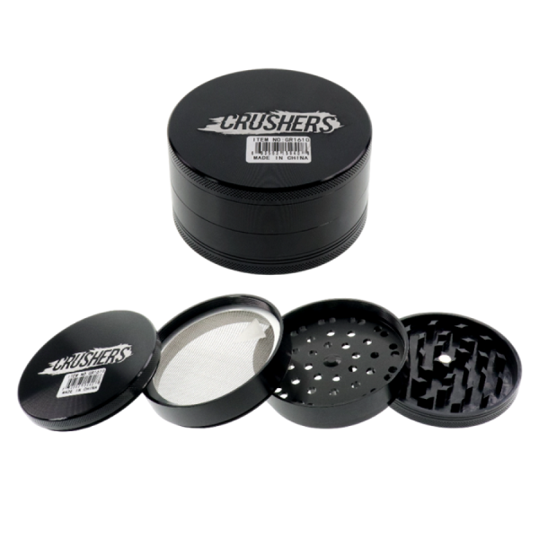 CRUSHERS 4-PIECE 100MM METAL HERB GRINDER